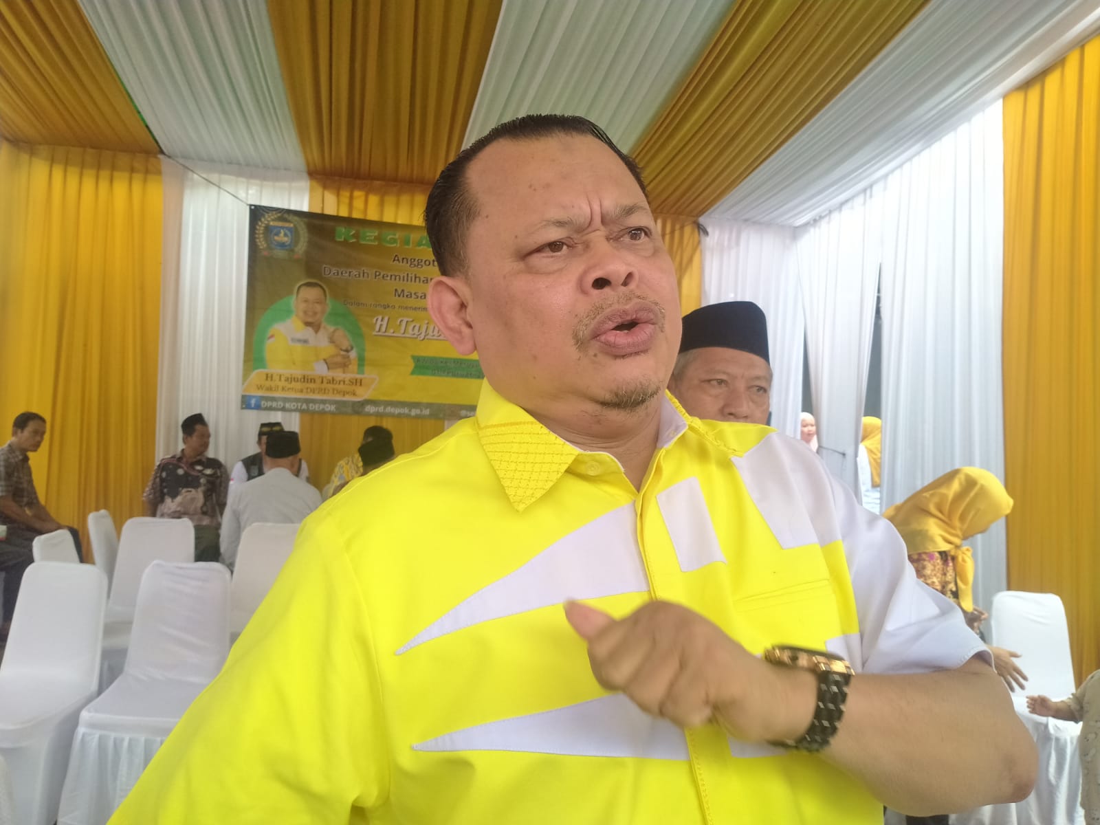 Wakil Ketua DPRD Kota Depok Tajudin Tabri. 