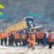 Kondisi longsor Gunung Kuda pasca tragedi yang menewaskan 14 orang