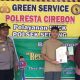 Program Green Service Polsek Sedong tukar sampah jadi SKCK