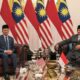 Presiden Prabowo Subianto dan PM Anwar Ibrahim di Istana Merdeka.