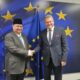 Airlangga Hartarto dan Komisioner Uni Eropa Maroš Šefčovič saat pertemuan bilateral di Brussels
