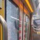 kaca pecah akibat pelemparan batu pada krl commuter line cli-125 di bogor