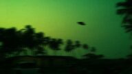 Penampakan benda bercahaya biru di langit Depok yang diduga UFO