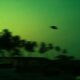 Penampakan benda bercahaya biru di langit Depok yang diduga UFO