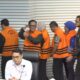 Noel digiring KPK dengan rompi oranye