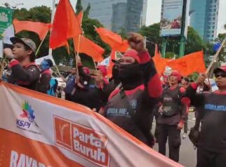 Puluhan ribu buruh aksi nasional 28 Agustus 2025.