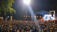 "Pasha Ungu tampil memukau ribuan penonton pada Malam Puncak HUT ke-80 RI di Depok Open Space