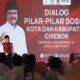 Mensos Saifullah Yusuf memberikan sambutan di Cirebon saat kunjungan kerja membahas target nol persen kemiskinan ekstrem pada 2026.