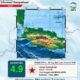 Peta gempa Bekasi M 4,9 yang dipicu sesar naik busur belakang Jawa Barat