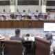 Ketua Pansus DPRD Kota Cirebon, Ana Susanti, menyampaikan laporan pengesahan RPJMD 2025–2029 dalam rapat paripurna.