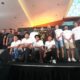 Skuad baru Persikad Depok foto bersama dalam acara launching tim musim 2025/2026