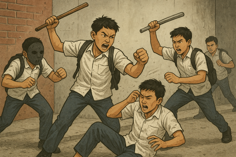 Warga menggagalkan aksi tawuran pelajar bermotor di Depok