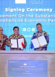 Penandatanganan IEU-CEPA Indonesia Uni Eropa 2025 di Bali