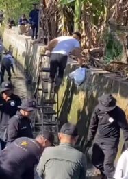 Wamen LH ikut bersih-bersih sampah di aliran Sungai Cipinang, Kota Depok