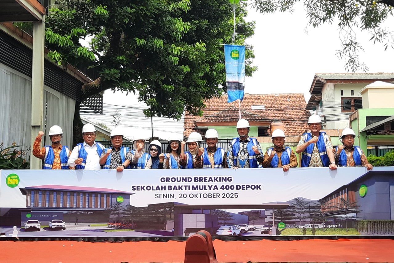 Ground breaking sekolah Bakti Mulya 400 Depok