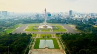 Tempat wisata Monas di Jakarta dipadati pengunjung