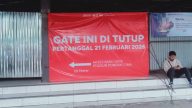 Akses baru gate Stasiun Pondok Cina