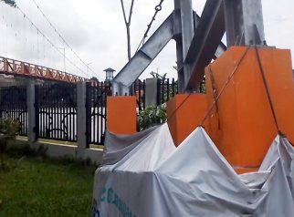 Jembatan Juara Alun-alun Barat Kota Depok