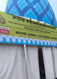 Pos pengamanan mudik lebaran di Kota Depok