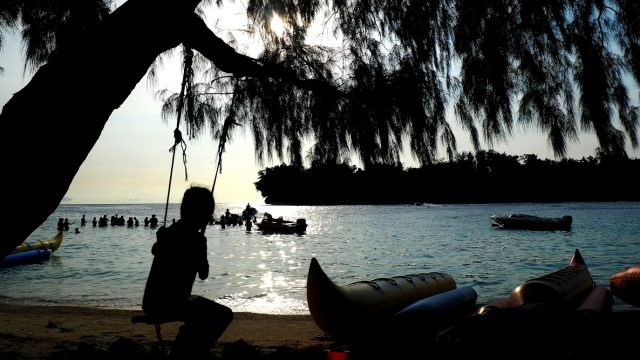 Wisatawan Kepulauan Seribu pada libur Lebaran