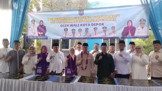 Peresmian Posyandu di Kecamatan Bojongsari, Kota Depok