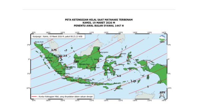 Peta Ketinggian Hilal