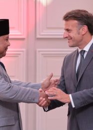Presiden Prabowo Subianto dan Presiden Macron
