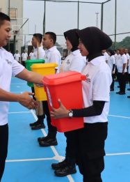 Pilah sampah Polres Metro Depok