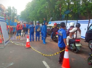 Penutupan jalan kawasan Lenteng Agung