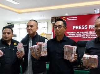 Konferensi pers Kejari Kabupaten Bogor